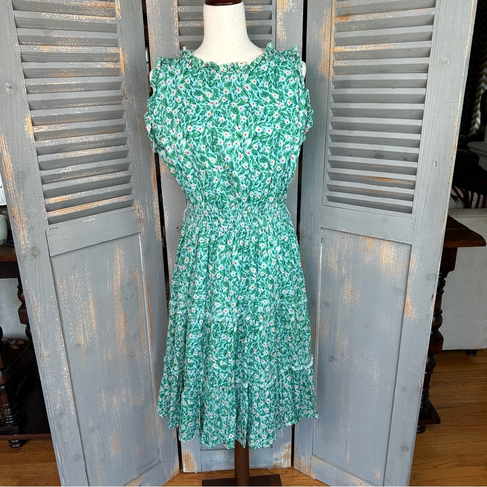 Roller Rabbit Cerro Naoki Dress Light Blue Sz L - Picture 3 of 16